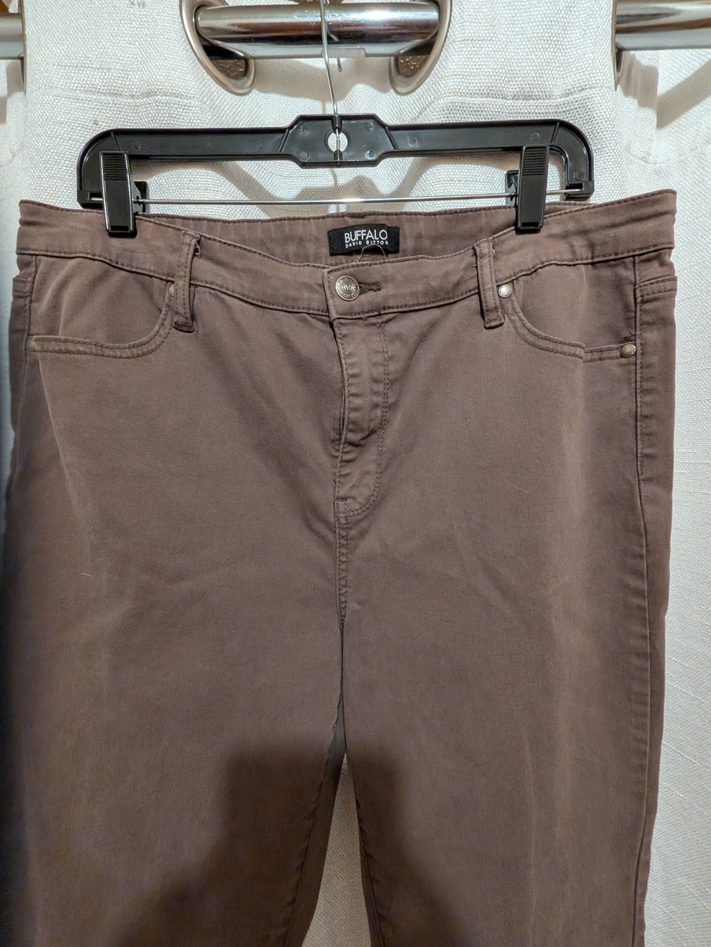 Buffalo David Bitton Brown Straight-Leg Jeans
